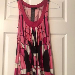 EXPRESS PINK AND BLACK MINI DRESS